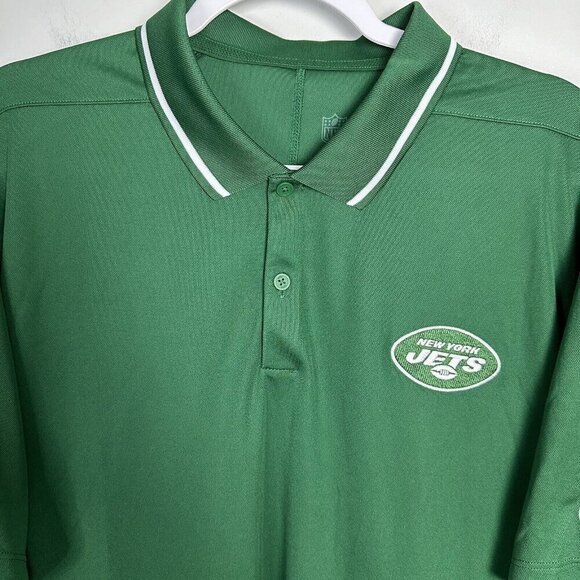 NFL NEW YORK JETS NY XXL NIKE POLO DRI-FIT Performance SHIRT STAFF TEAM ISSUED‎ - Picture 2 of 8